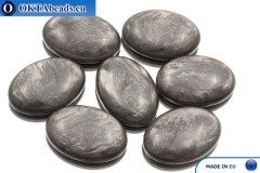 Acrystone cabochon graphite pearl 25х18mm, 1pc