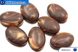 Acrystone cabochon chocolate agate 25х18mm, 1pc ACR0003