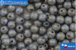 VO České kulaté korálky šedý (02010/65325) 4mm, 25gr