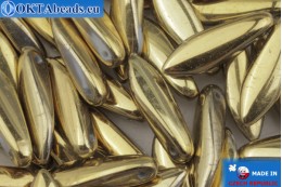 VO České korálky jazýčky zlato (02010/26443) 5x16mm, 25gr BU-0069