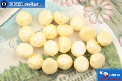 Cabochon Baroque Beads beige luster (03000/14413) 7mm, 20pc