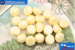 Cabochon Baroque Beads beige luster (03000/14413) 7mm, 20pc MK0551