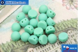 Cabochon Beads turquoise matte (M63130) 6mm, 20pc MK0361