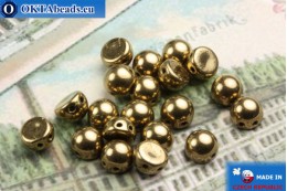 Cabochon Beads bronze (B23980) 6mm, 20pc MK0166