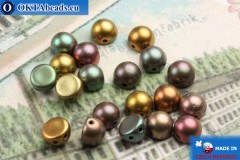 Cabochon Beads iris metallic matte (K0164) 6mm, 20pc