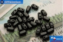 Bricks Beads black (23980) 3x6mm, 30pc MK0196