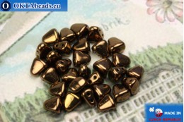 NIB-BIT Beads bronze (LZ23980) 6x5mm, 30pc MK0376