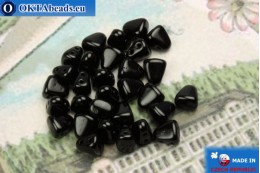 NIB-BIT Beads black (23980) 6x5mm, 30pc MK0370