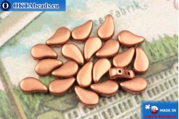 Paisley Beads copper matte (00030/01780) 8x5mm, 20pc