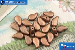 Paisley Beads copper metallic matte (23980/94100) 8x5mm, 20pc