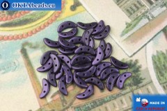 Crescent Beads lilac metallic matte (79021MJT) 3x10mm, 5g