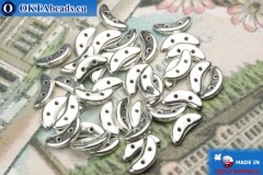 Crescent Beads silver (S00030) 3x10mm, 5g