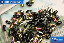 Rizo Beads black metallic (MR23980) 2,5x6mm, 5g MK0171