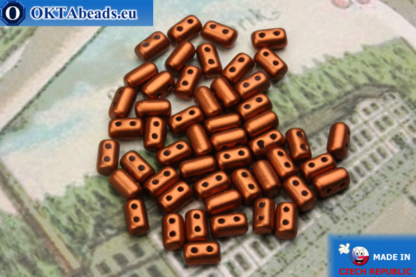 Rulla Beads copper matte (K01750) 3x5mm, 5g MK0241