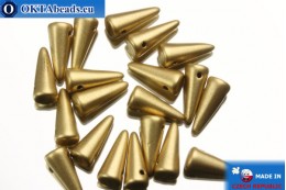 Spikes Beads gold matte (K0171JT) 4x10mm, 20pc MK0148