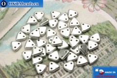 Triangle Beads silver matte (K0170) 6mm5g