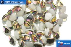 Czech buckwheat beads alabaster iris (02020/28101) 5mm, 50pc