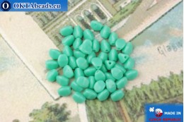 Czech buckwheat beads turquoise (63130) 5mm, 50pc MK0535