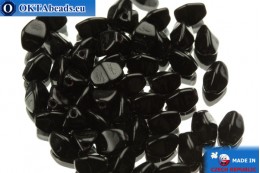 Czech buckwheat beads black (23980) 5mm, 50pc