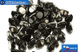 Czech buckwheat beads black hematite (23980/27401) 5mm, 50pc