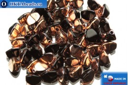 Czech buckwheat beads black copper (23980/27101) 5mm, 50pc PO019