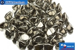 Czech buckwheat beads hematite (00030/27400) 5mm, 50pc PO042