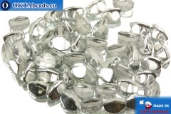 Czech buckwheat beads crystal silver (00030/27001) 5mm, 50pc