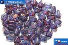 Czech buckwheat beads blue gold luster (00030/15726) 5mm, 50pc