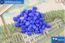 Czech buckwheat beads blue (33050) 5mm, 50pc