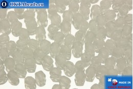 Czech fire polished beads crystal matte (M00030) 3mm, 50pc
