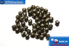 Český korálky ohňovky metalíza (18549CR) 4mm, 50ks