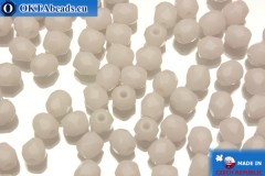 Czech fire polished beads pink (23000) 4mm, 50pc