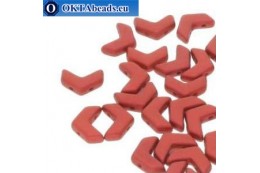 Chevron DUO beads Chalk Lava Red (02010/01890) 10x4mm 10pc MK0612