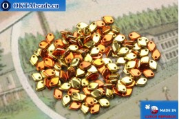 Dragon Scale бусины золото медь (00030/98542) 1,5х5мм, 5гр MK0412