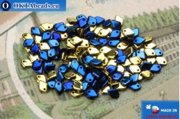 Dragon Scale Bead gold blue (23980/98548) 1,5x5mm, 5gr MK0420