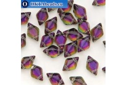 GemDuo beads Backlit Purple Haze (00030/29532) 8x5mm 20pc MK0683