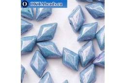 GemDuo бусины Chalk Blue Luster (03000/14464) 8х5мм 20шт