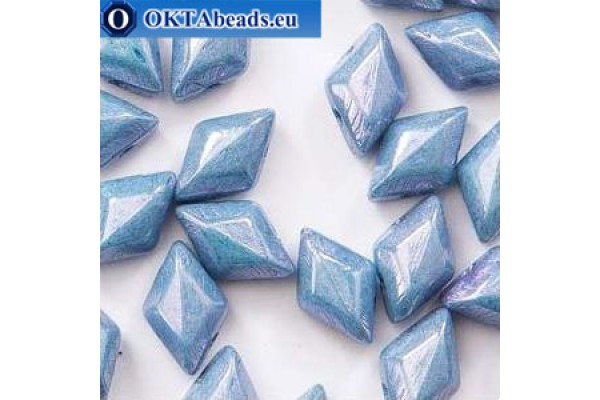 GemDuo beads Chalk Blue Luster (03000/14464) 8x5mm 20pc MK0688
