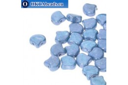 Ginko korálky Chalk Blue Luster (03000/14464) 7,5mm 20ks MK0644