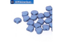 Ginko beads Metallic Suede Blue (23980/79031) 7,5mm 20pc