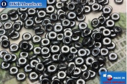 O-Ring Beads hematite (L23980) 1x3,8mm, 5g