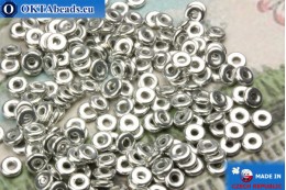 O-Ring Beads silver (27000CR) 1x3,8mm, 5g MK0216