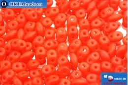 Superduo alabaster red matte (91220/84110) 2,5x5mm, 10g SD104