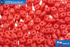 Superduo red matte (91250/84110) 2,5x5mm, 10g