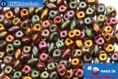 Superduo metallic AB matte (01640CR) 2,5x5mm, 10g