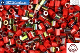 COTOBE Beads 2cut Brick-red and Vitrail (08070) 11/0, 10g CJC-11-08070