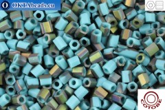 COTOBE Beads 2cut Turquoise and Vitrail Mat (08110M) 11/0, 10g