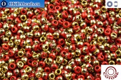 COTOBE Beads Brick-red and Gold (J012) 11/0