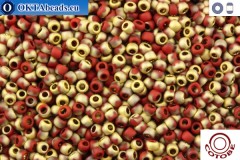 COTOBE Beads Brick-red and Gold Mat (J049) 11/0