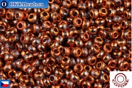 COTOBE Beads CZ Red Copper Etched (04012) 11/0, 10гр CCR-11-04012